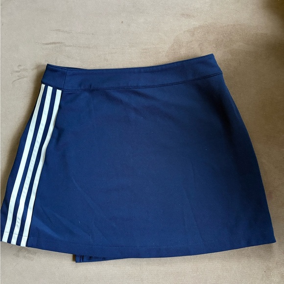 Adidas Navy Blue Wrap Skirt - Picture 2 of 3